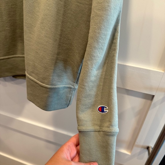 Green 2XL Champion Men's Green Crewneck - Picture 6 of 8